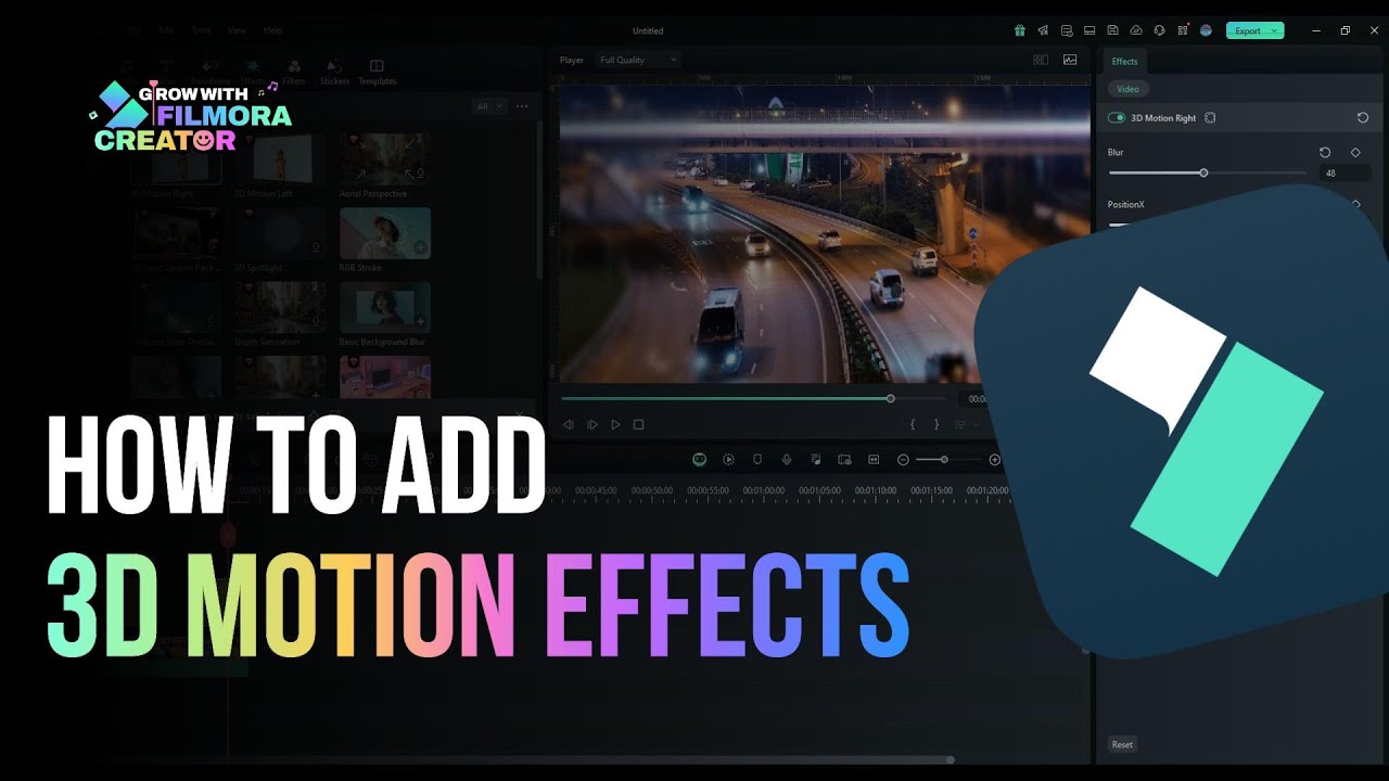 Bring Your Videos to Life with 3D Motion Effects in Filmora 14
