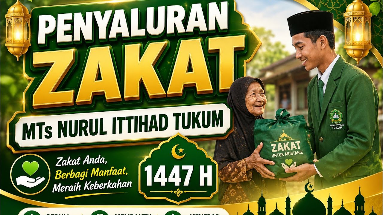 Penyaluran Zakat MTs Nurul Ittihad Tukum 1447 H