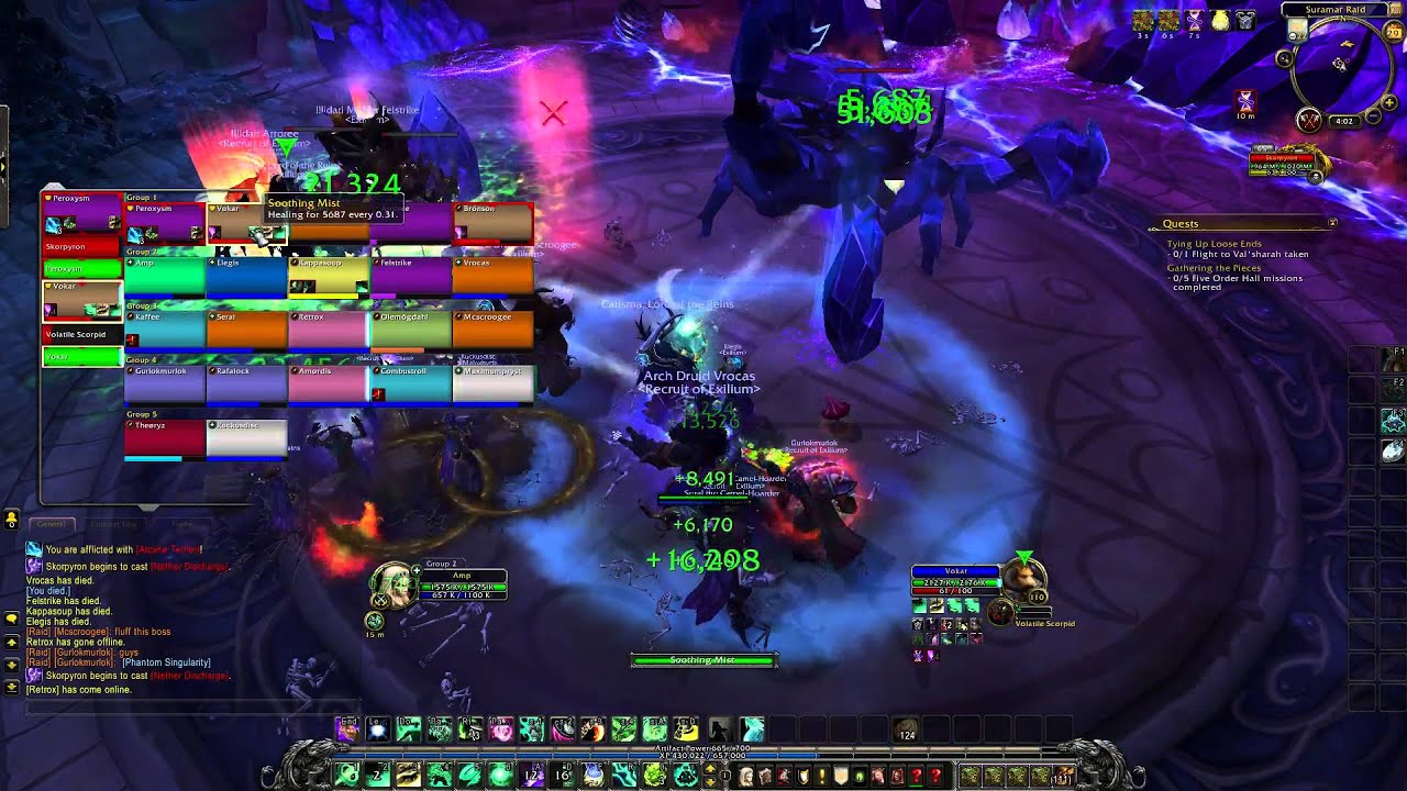 Skorpyron - Heroic Suramar Palace - WoW Legion Alpha