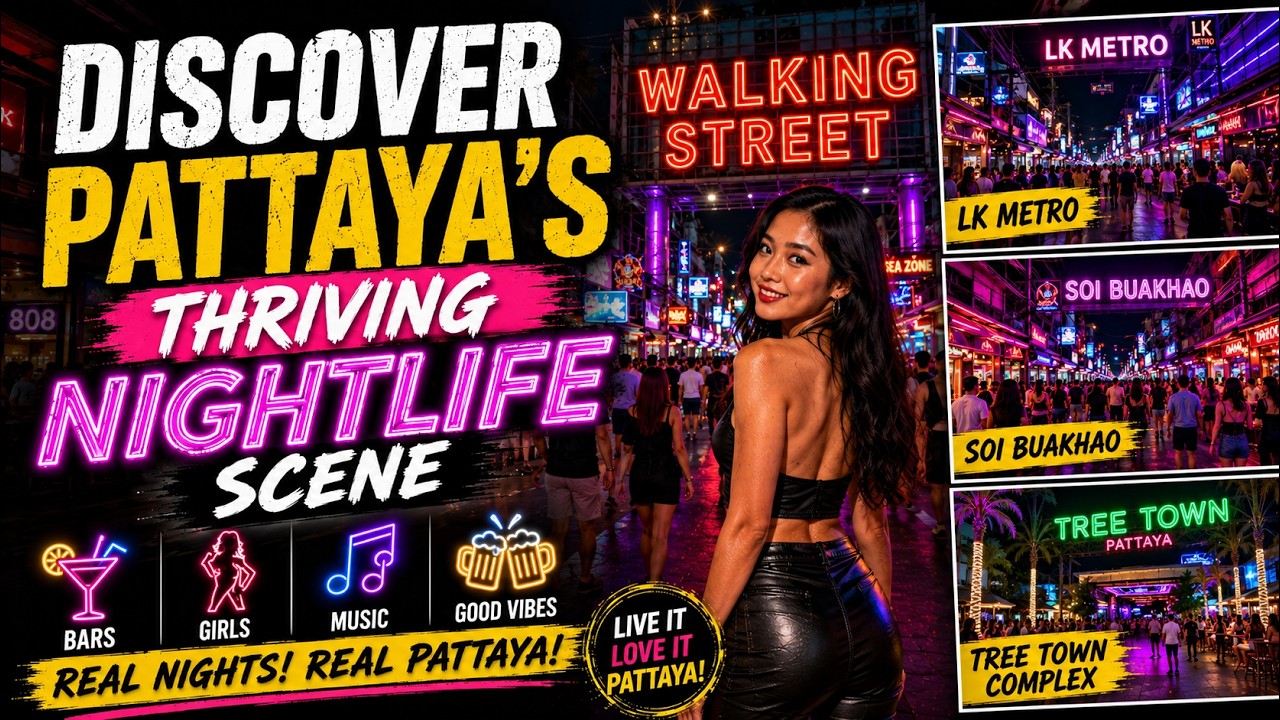 🌟 Discover Pattaya’s Thriving Nightlife Scene, LK Metro,Soi Buakhao, Tree Town complex