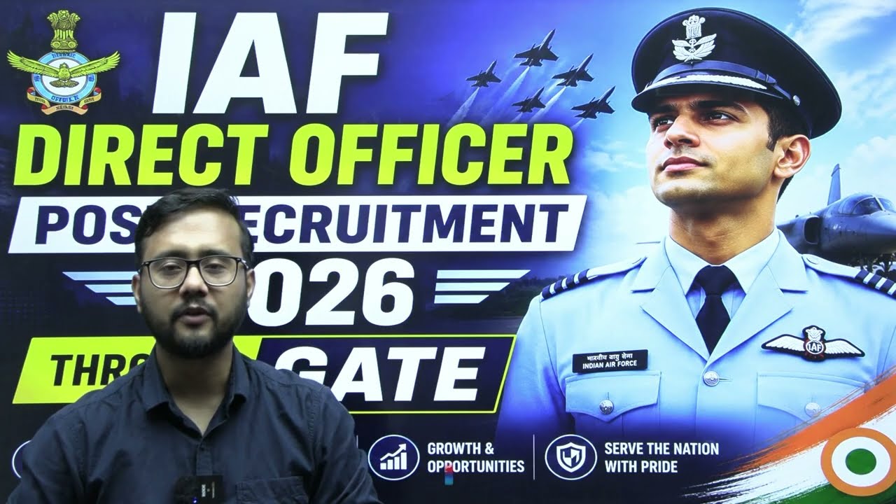 Уведомление IAF 2026: Офицер напрямую по результатам GATE | Атул Неги