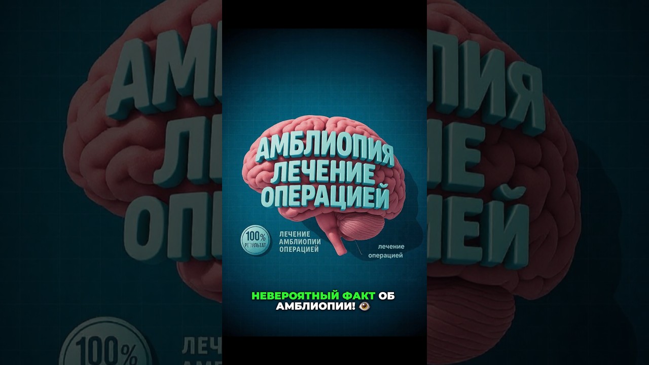 Амблиопия и что можно оперировать. #зрение