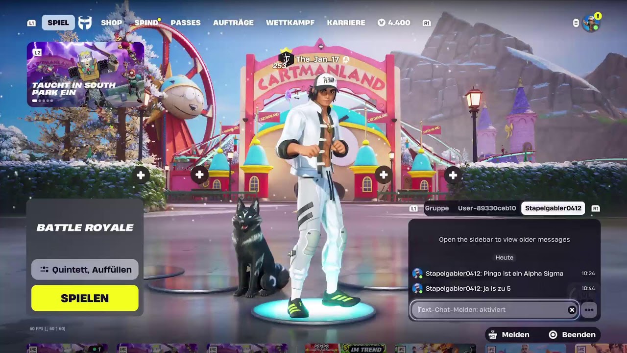 Erster Live in 2026 Fortnite mit Schneesturm Elli im Hintergrund