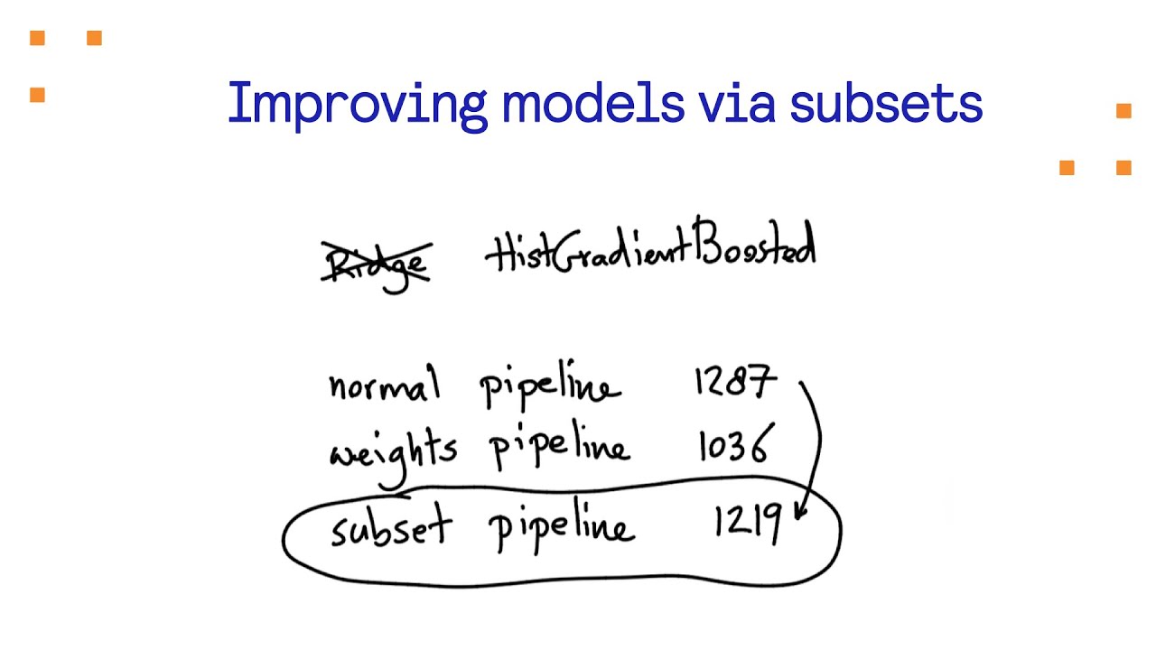 Improving models via subsets