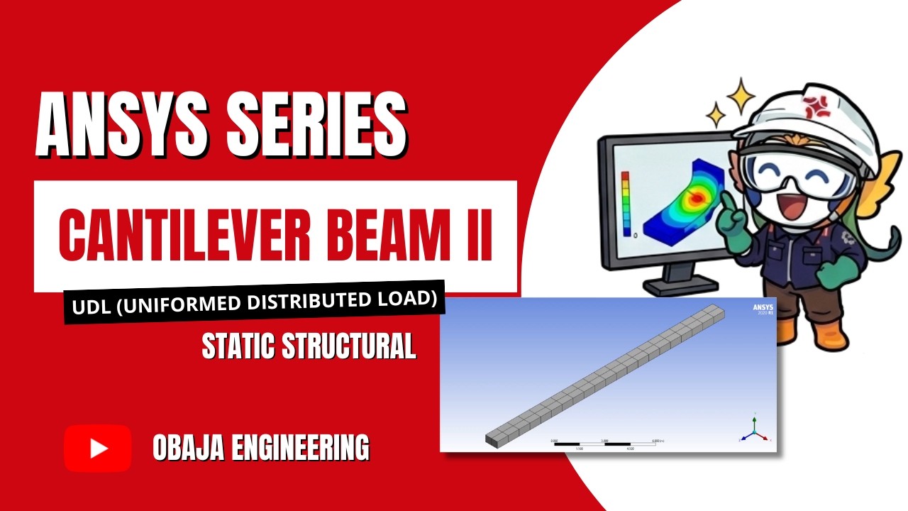 CAE Series 2 - Static Structural Dasar Beam 2 (Pembebanan Merata)