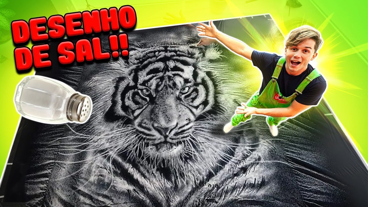RECORDE MUNDIAL: FIZ O MAIOR DESENHO DE SAL DO YOUTUBE