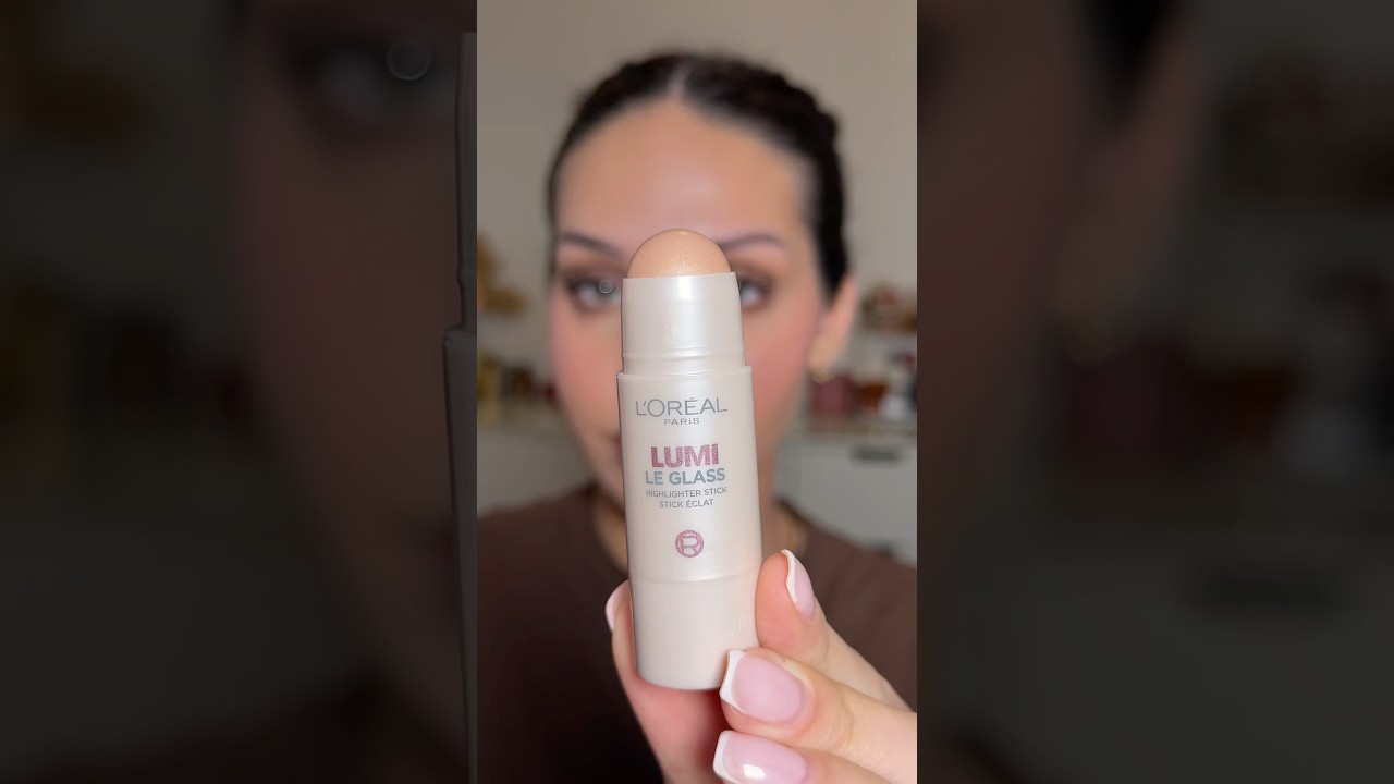 Glass skin stick highlighter ?! NEW VIRAL LOREAL LUMI LE GLASS!! #makeup #creamhighlighter