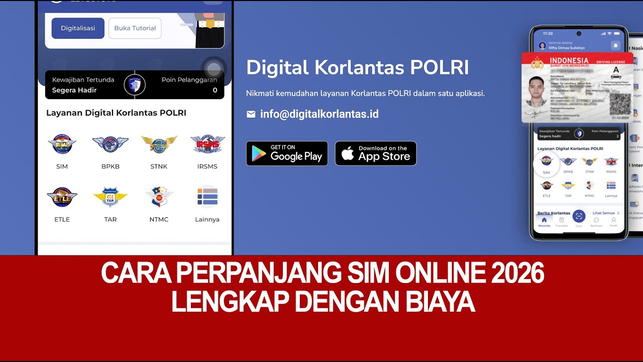 CARA PERPANJANG SIM ONLINE 2026 LENGKAP DENGAN BIAYA