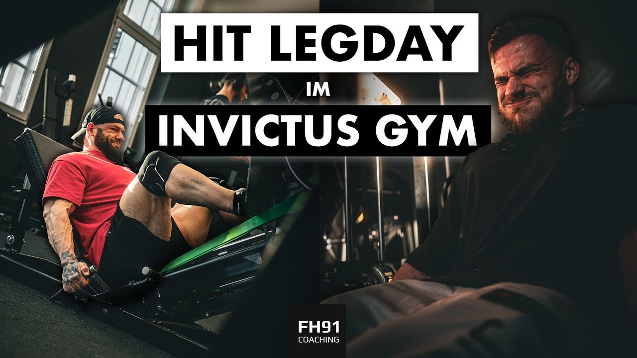 Wir zerlegen uns mit NUR 11 SÄTZEN im Invictus Gym 💥 Leg Day mit @tom.kutschi 🦿