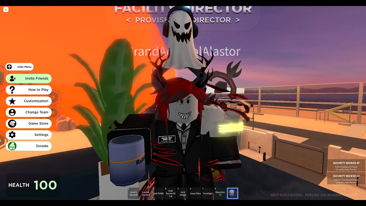 Roblox NBTF Showcasing NEW BUNKER!!!!!