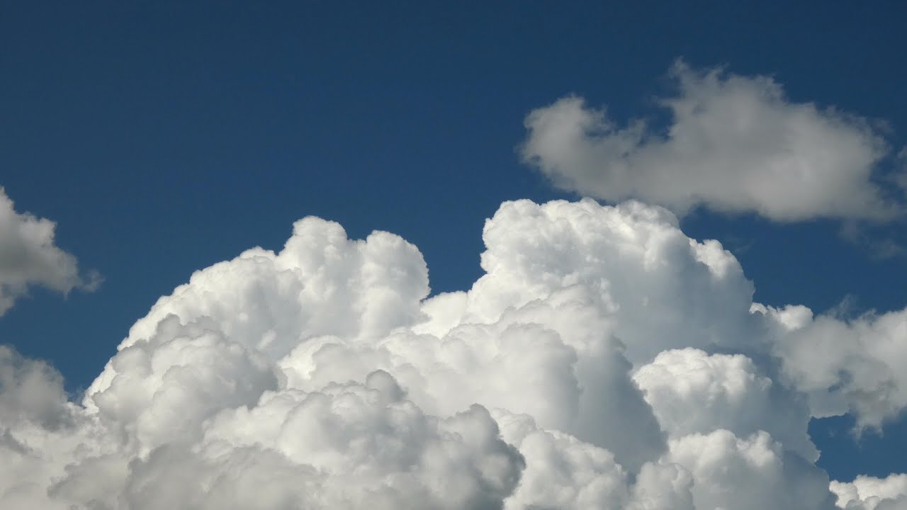 4K UHD - Cumulus Clouds in Springtime - Canterbury - South Island - Inspirational Music