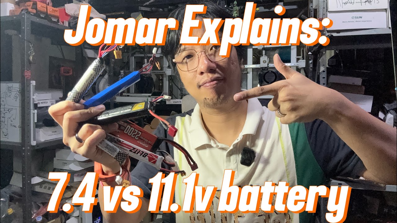 Jomar Explains : 7.4v vs 11.1v battery for your Gel Blasters