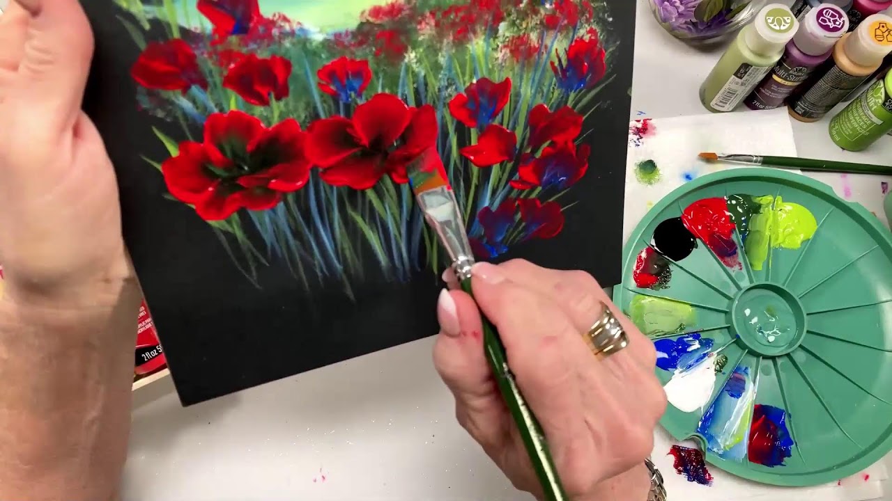 Learn to Paint One Stroke - LIVE With Donna: Field of Poppies Demo | Donna Dewberry 2026