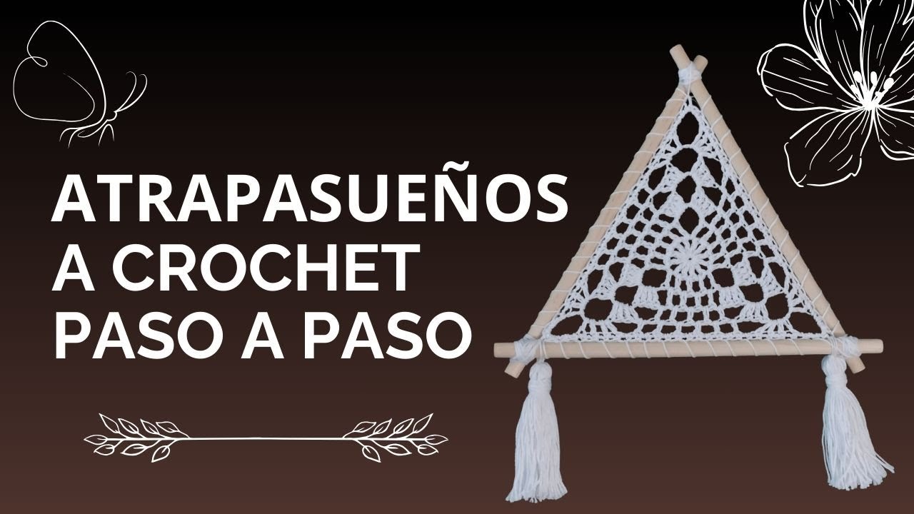 Cómo tejer un Mándala Triangular a Crochet | Tutorial Paso a Paso para Principiantes
