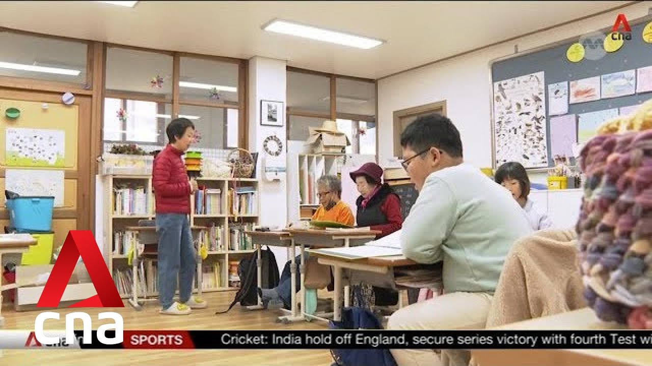Rural elementary school in South Korea fills its classrooms with grandmothers