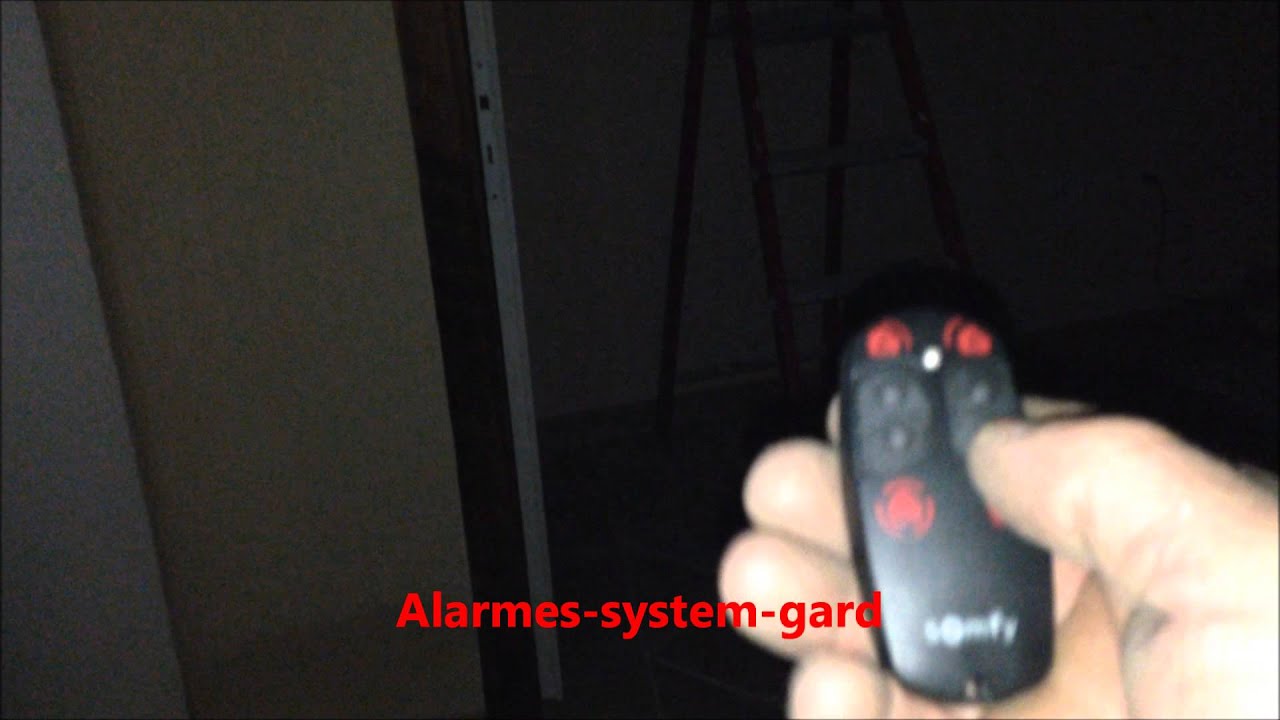 Comment poser est test alarme somfy alarmes-system-gard  0633719884