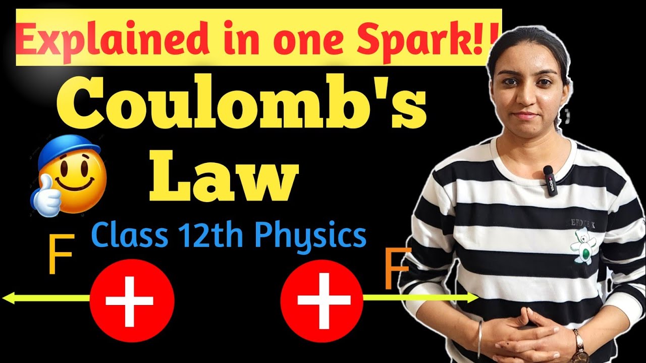 Coulomb's Law class 12th physics. Full concept of Electric force between point charges. 