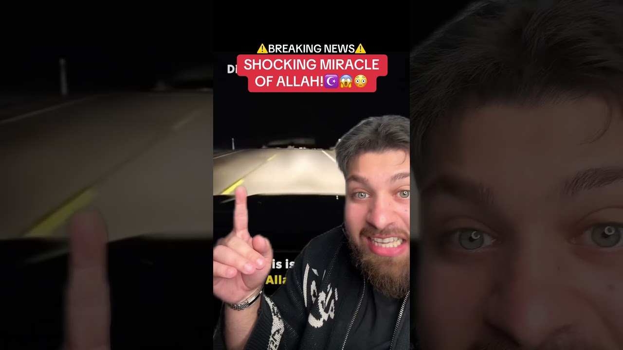 MIRACLE OF ALLAH CAUGHT ON CAMERA!☪️😱 *SHOCKING*😳 #islam #muslim #miracle #allah #shorts