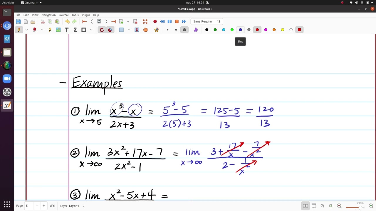 Calc 1 Review: Limit Properties