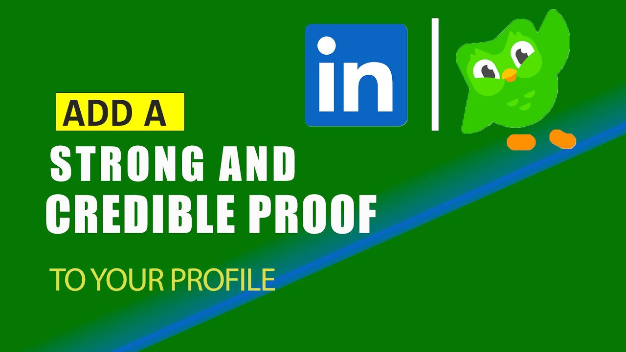ADD A CREDIBLE PROOF TO YOUR LINKEDIN PROFILE NOW!!!  (LinkedIn + Duolingo Partnership).