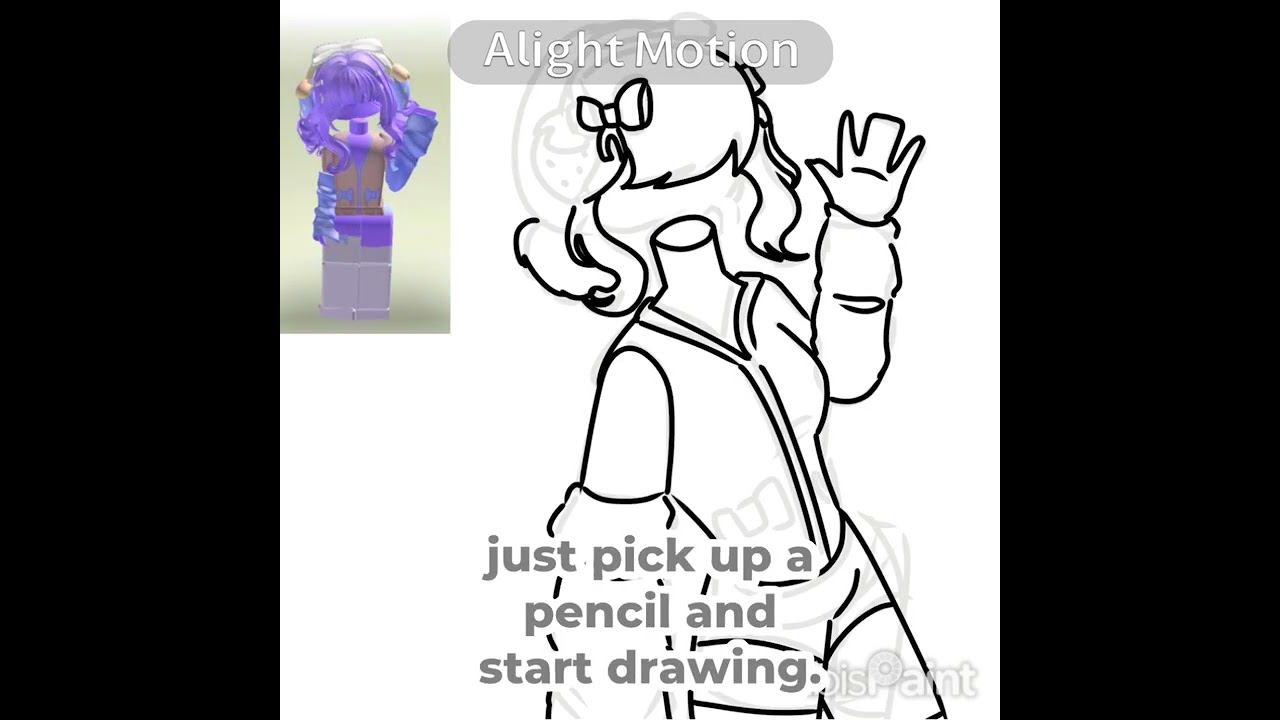 Asking AI to draw my avatar :P (nope, pick up a pencil and draw) || ib: trend || #shorts 