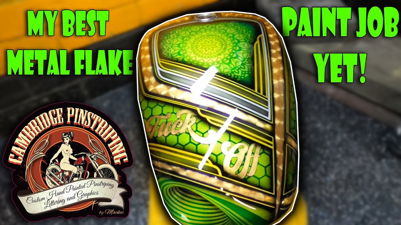 My Best Metal Flake And Gold Leaf Custom Paint Job Yet!