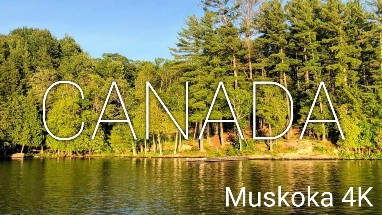 4K virtual Walk tour (Narrated) through Muskoka, Toronto Canada- Cottage Country