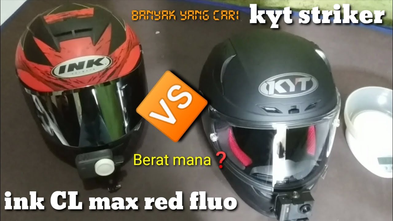 HELM KYT STRIKER VS INK CL MAX RED FLUO || BERATAN MANA ⁉️