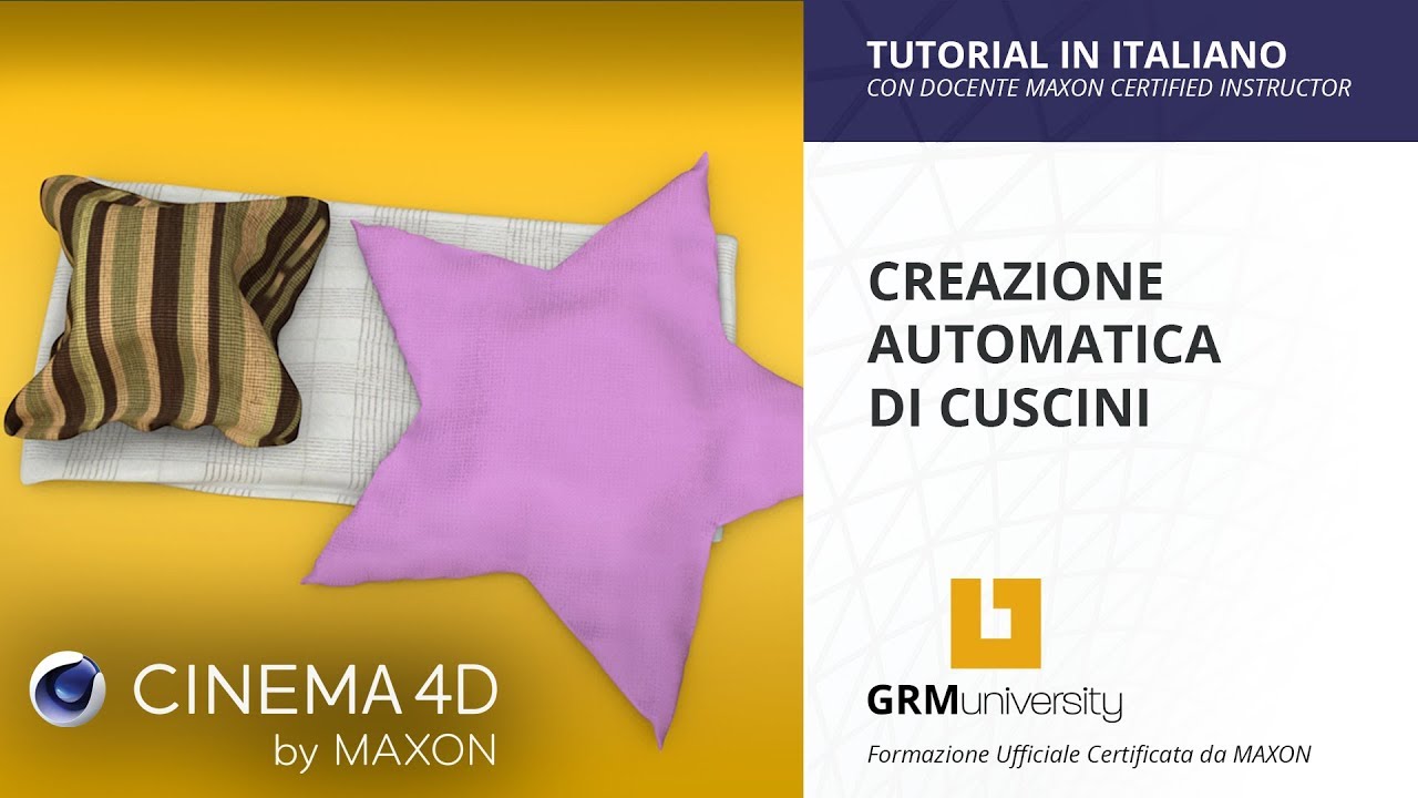 Come creare cuscini con Cinema 4D