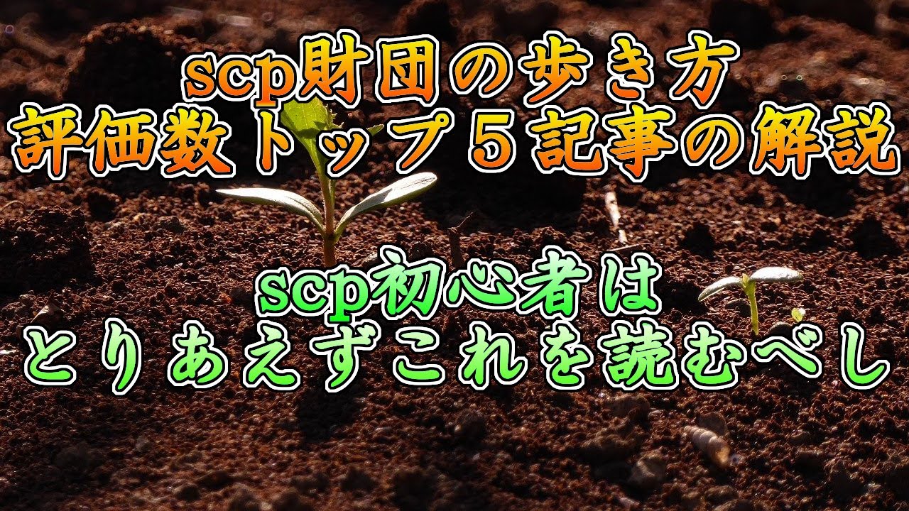 scp初心者はまずこれ！【scp解説】scp財団の歩き方：評価数トップ５記事の解説