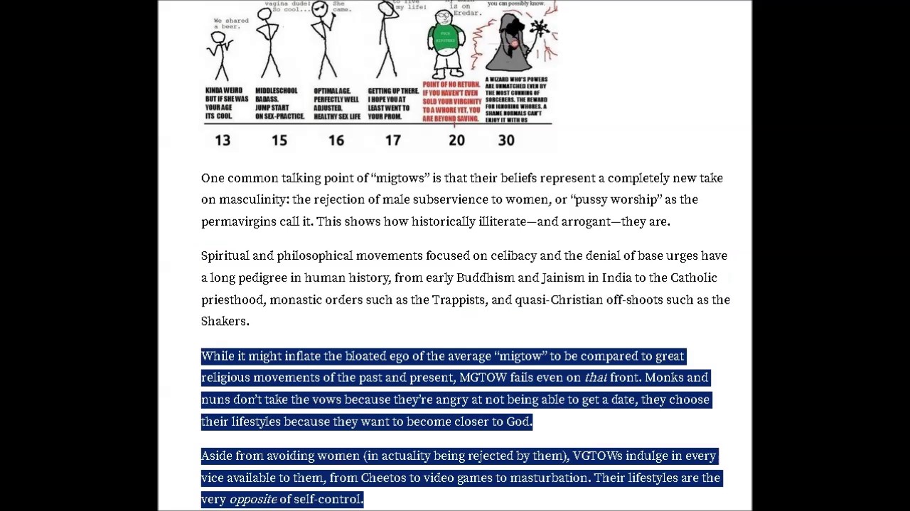 PUA Says MGTOW is Fake.He Helped Start Real MGTOW at Age 15!