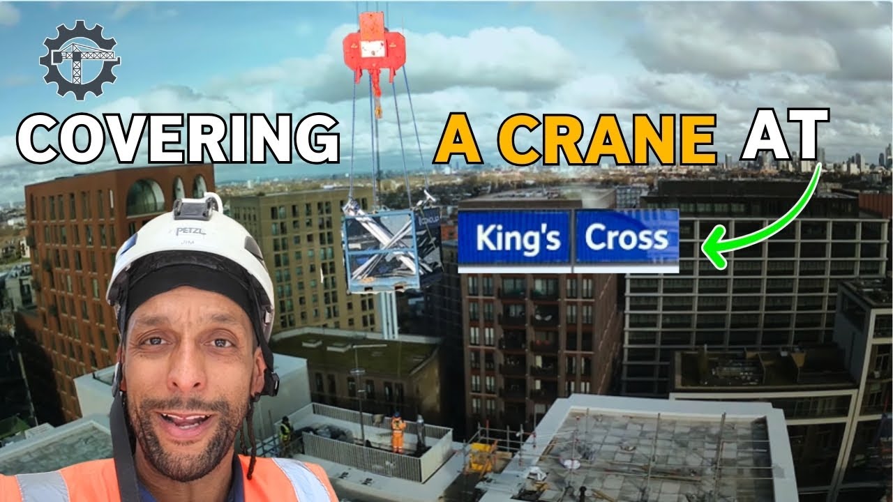 Crane Operating at King's Cross - Tower Crane Operator