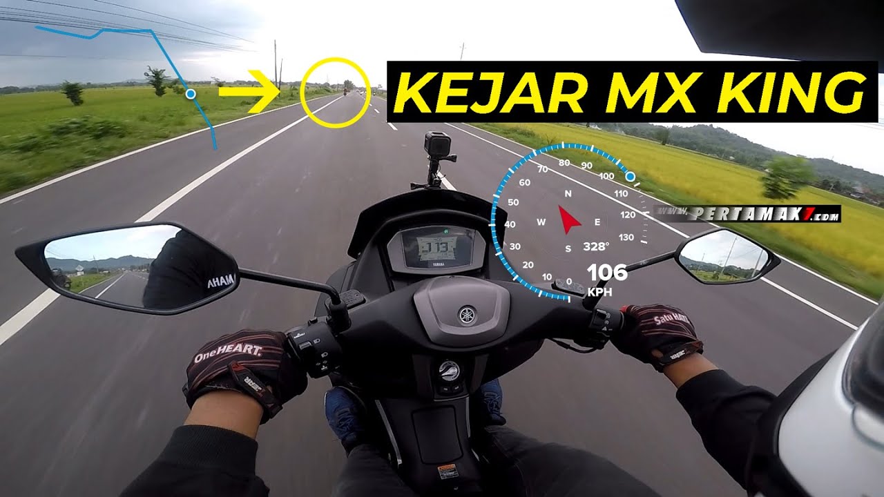 Top Speed Yamaha NMAX 155 ABS Connected 2020 VS GPS GOPRO Kejar MX KING 150 😱 #allnewnmax #nmax