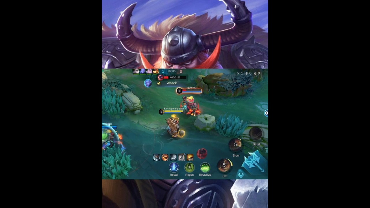 Franco vs Franco 🤣 fight Moba legend 5x5 