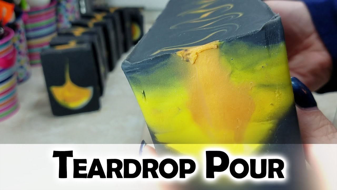 Teardrop Pour Cold Process Soap Technique