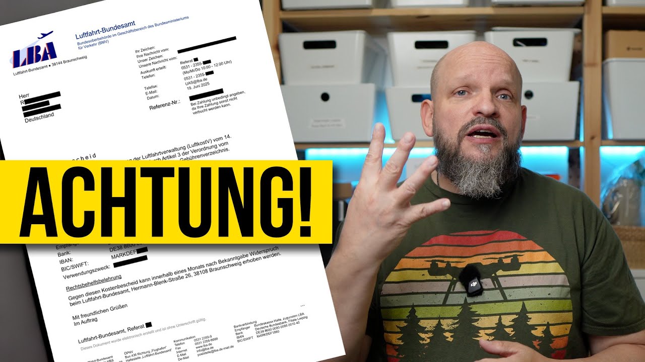 Warnung an alle Drohnenpiloten: Wer diese E-Mail ignoriert, riskiert eine Strafe!