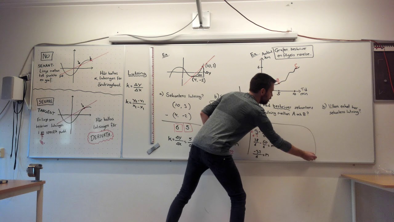 Matematik 3b, 2.2. Sekantens lutning