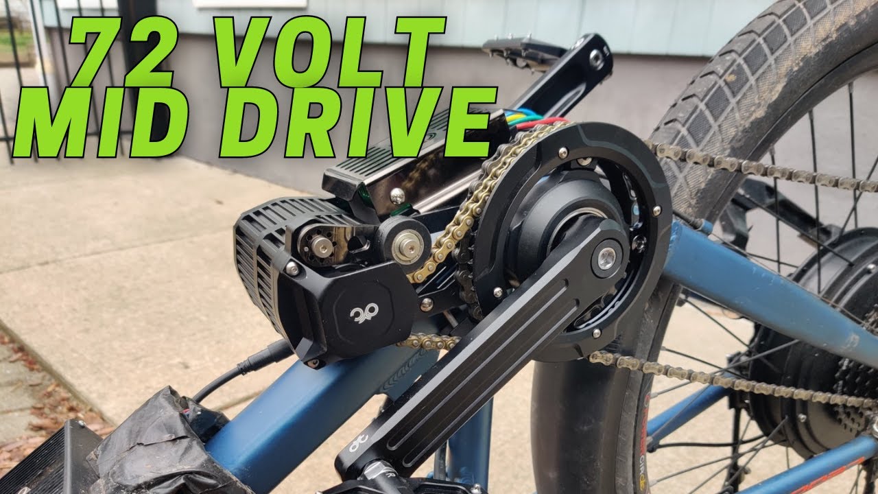Установка 72-вольтового двигателя Mid Drive на мой электровелосипед — cyc x1 Stealth