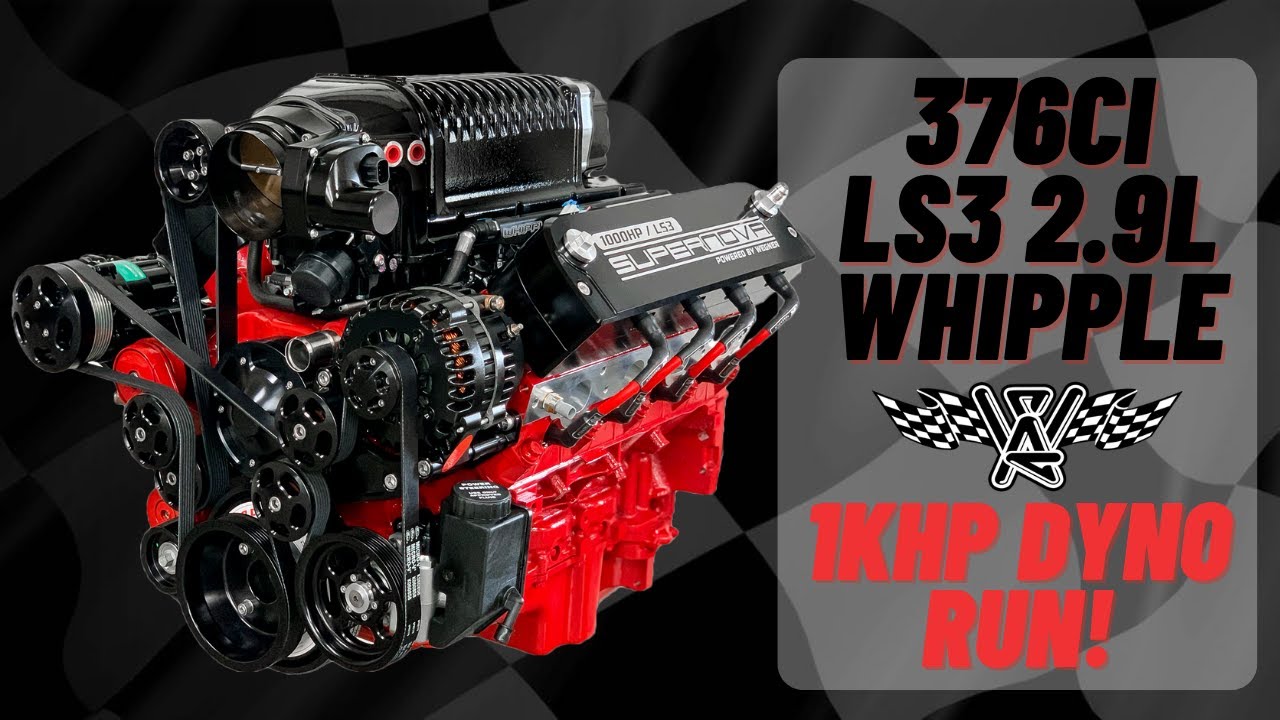 +1000HP Wegner 376ci LS3 with a 2.9L Whipple supercharger Dyno Run!