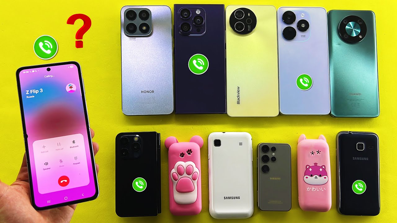 Searching Incoming Call / Samsung Z Flip 3 Calling On ⁉️⁉️⁉️⁉️ iPhone, Samsung, Huawei, Honor