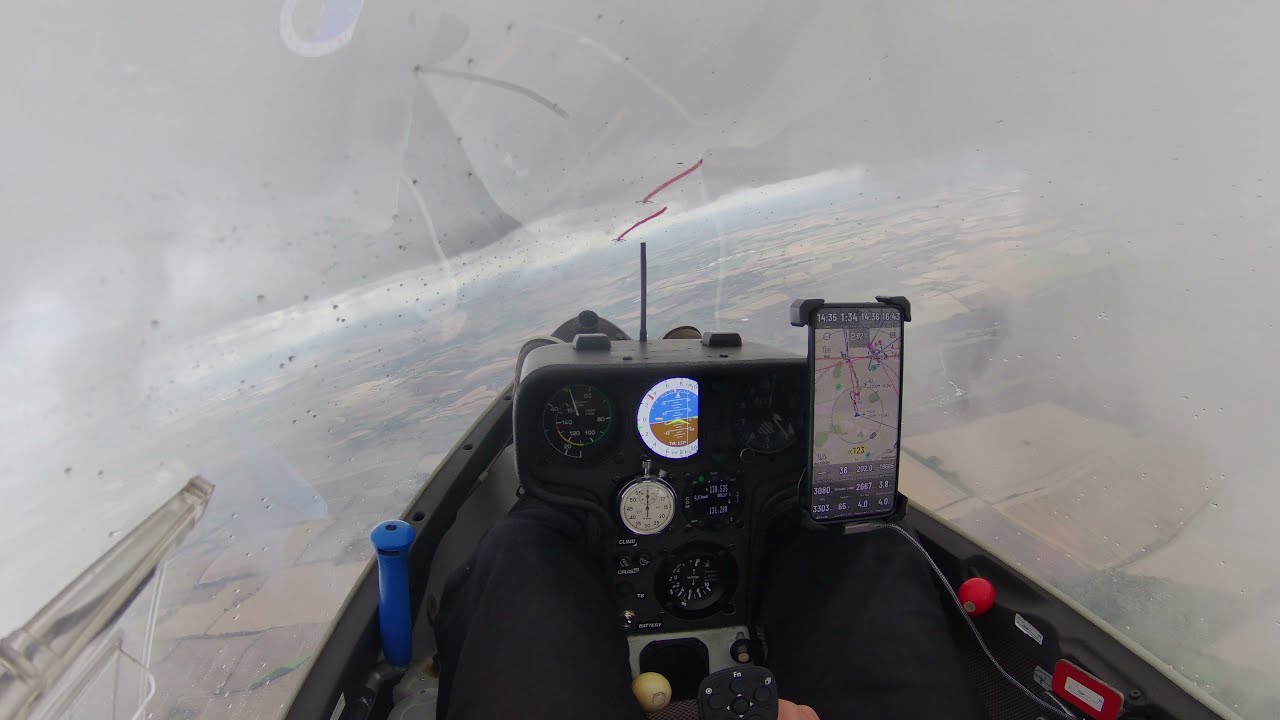 almost hit by lightning in the glider (clickbait)