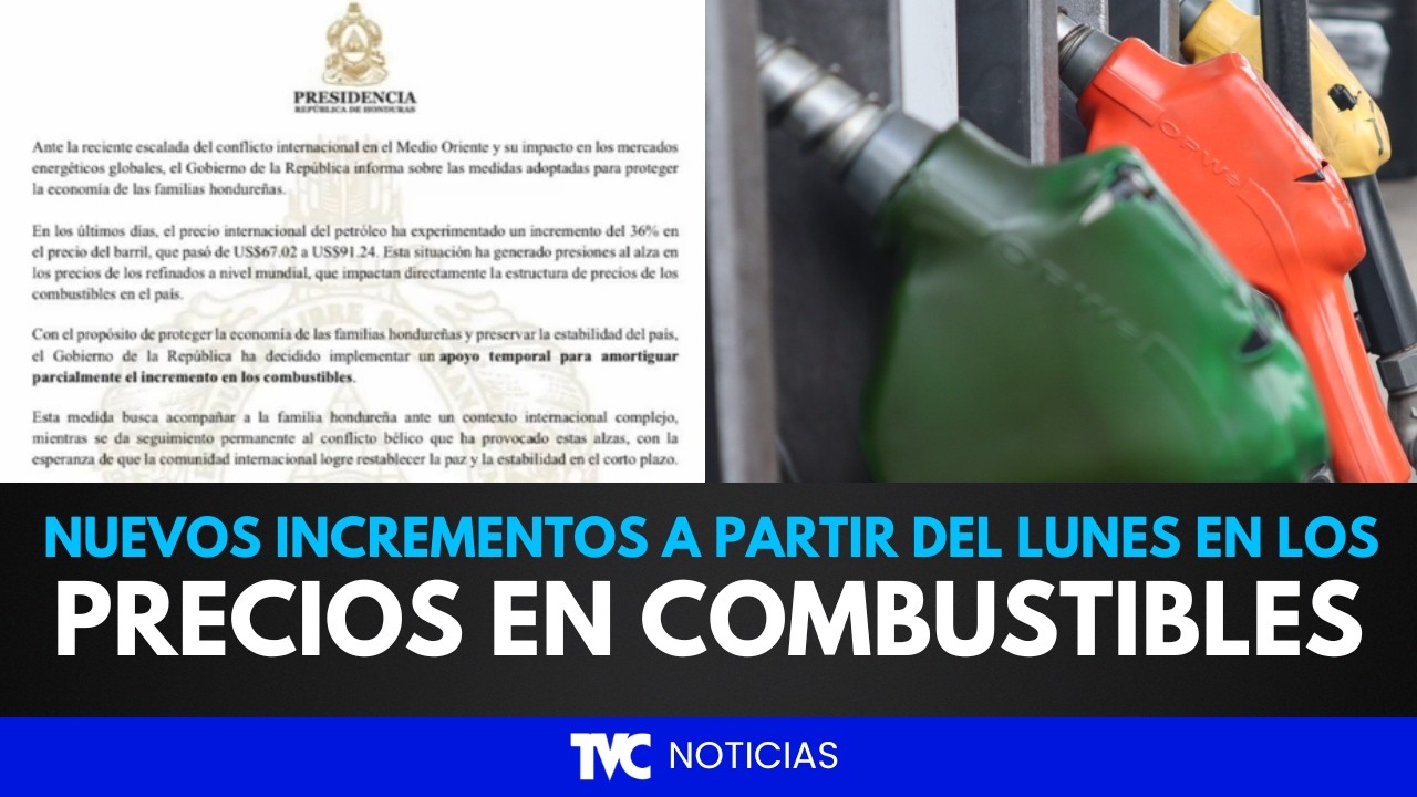 Nuevos incrementos a partir del lunes 16 de marzo en los precios de los combustibles