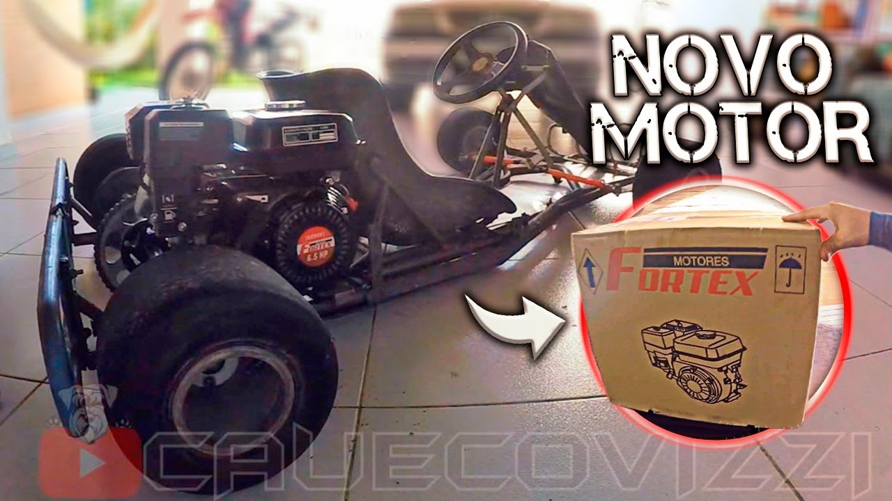 FUNDI O MOTOR DO KART E COMPREI UM NOVO