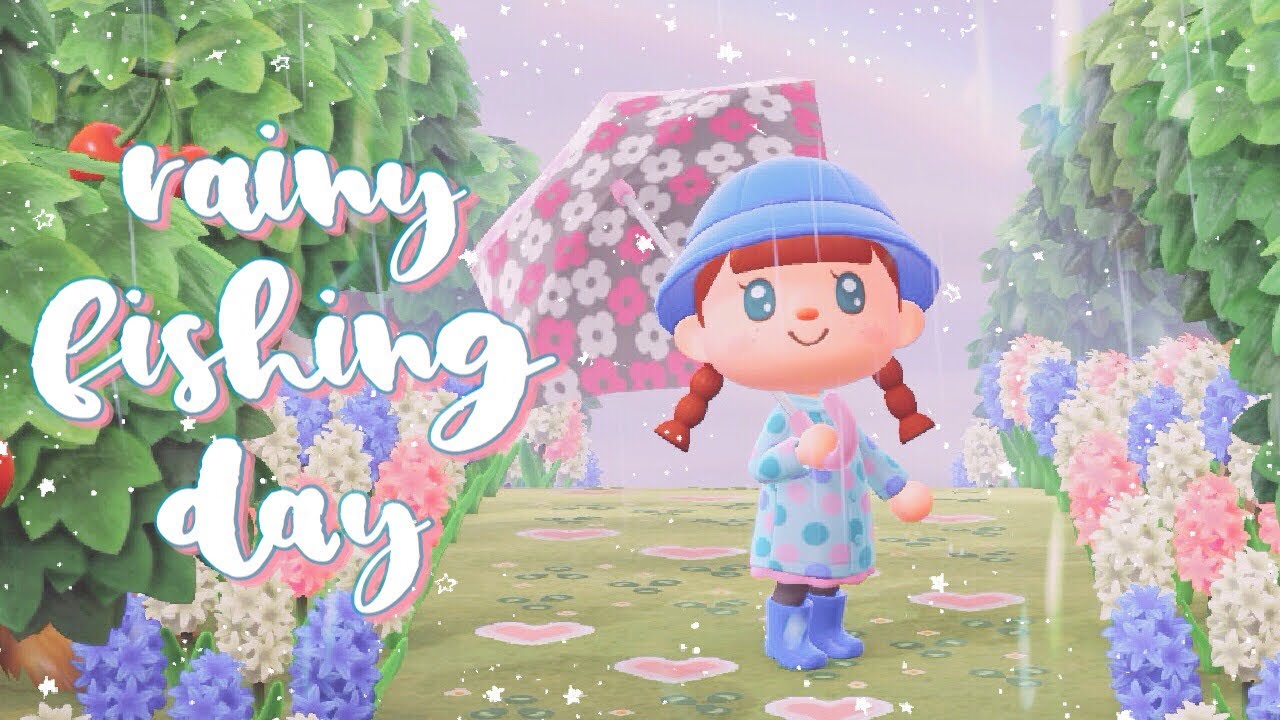 Расслабляющий дождливый день рыбалки! | Animal Crossing New Horizons #8 ☔🐟
