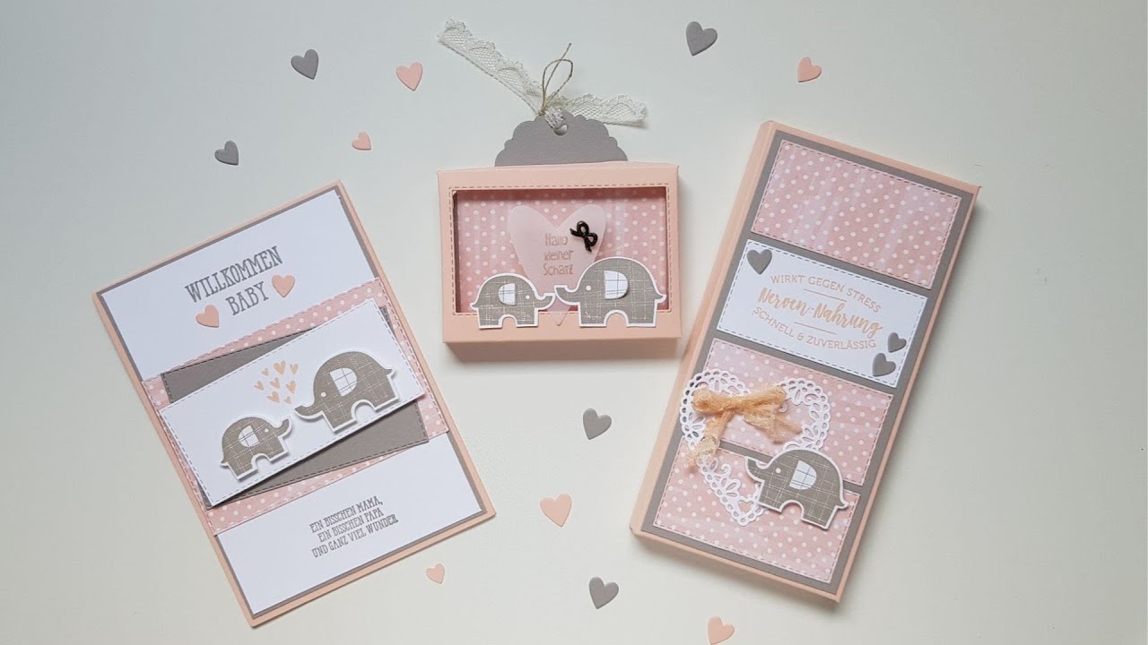 Babyset Teil 2 - Karte Willkommen Baby | Stampin' UP!