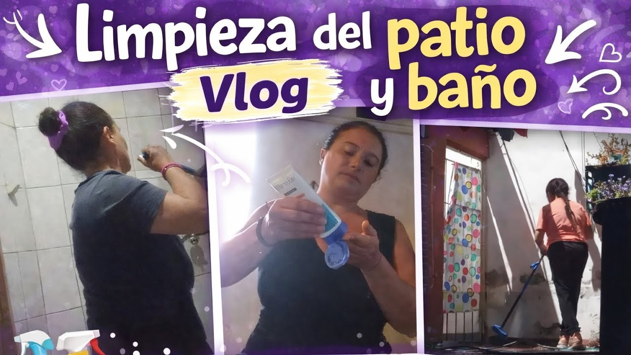 MOTIVATE CON MIGO A LIMPIAR 🫧🧹🫧🧹 , LIMPIEZA PATIO,BAÑO Y MÁS.