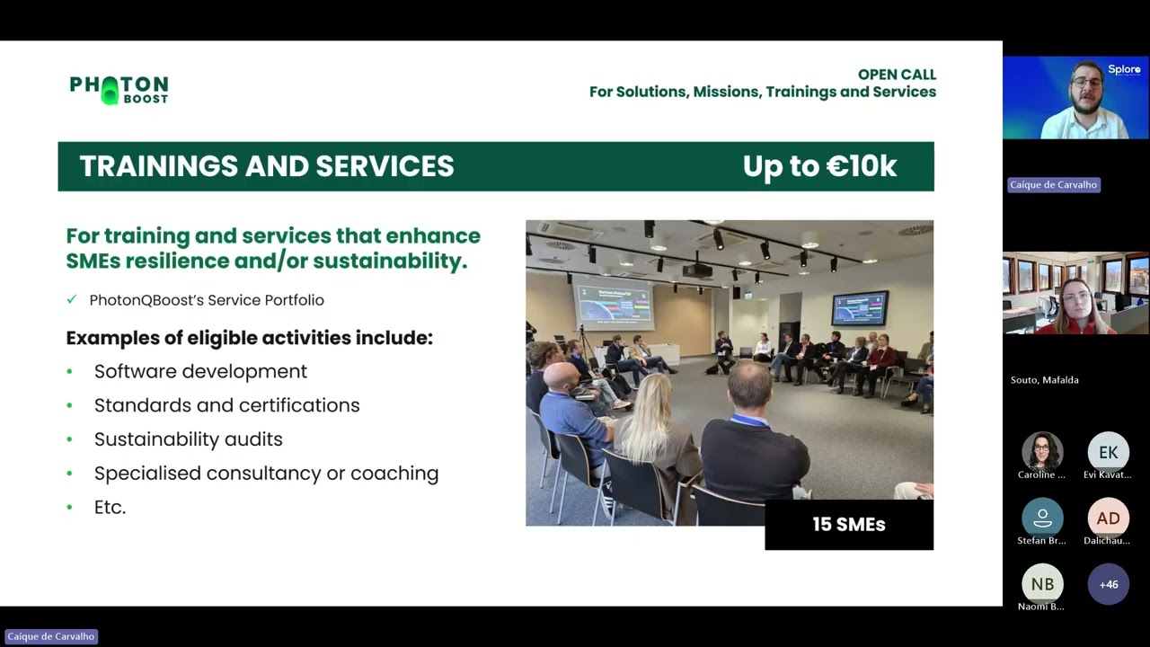 Open Call for Solutions, Missions, Trainings and Services-Info day 2