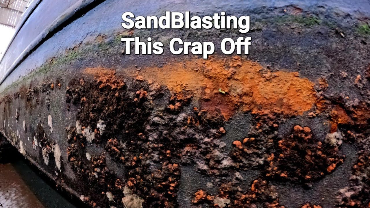 boat restoration prep work Sandblasting England