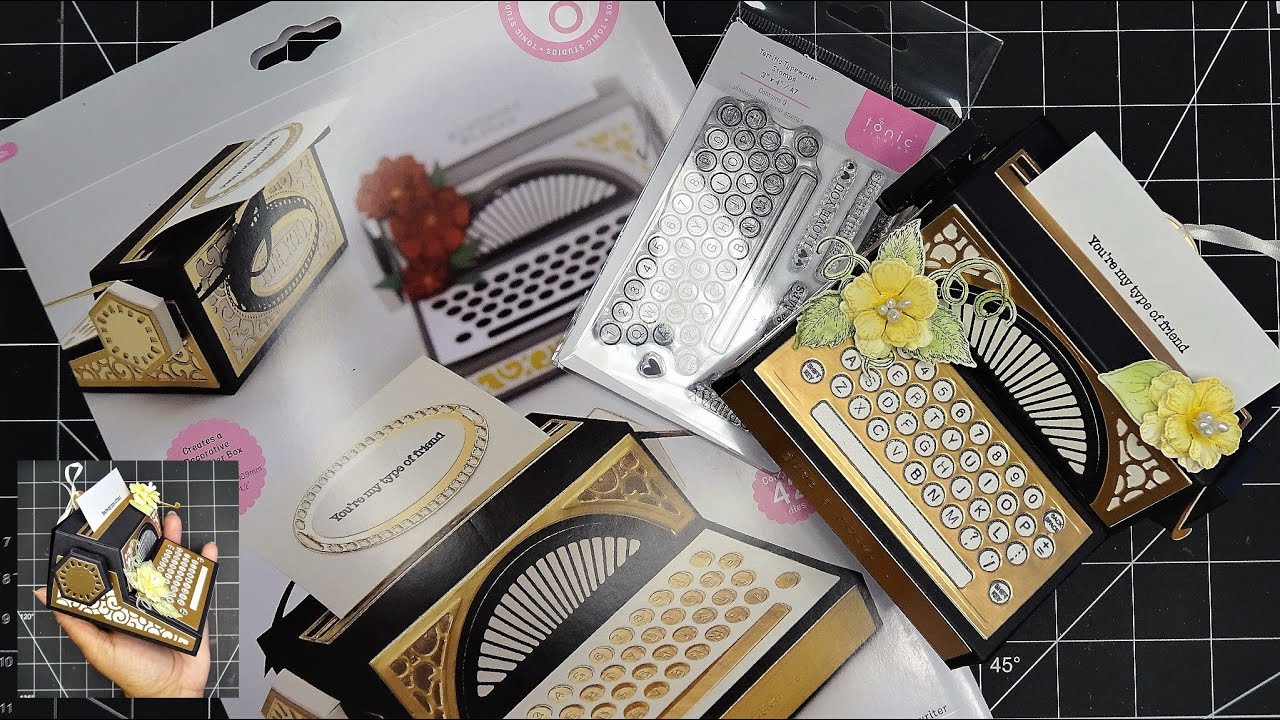 Tonic Studios Terrific Typewriter Stamp & Dies Set Review & Step-by-Step Tutorial!