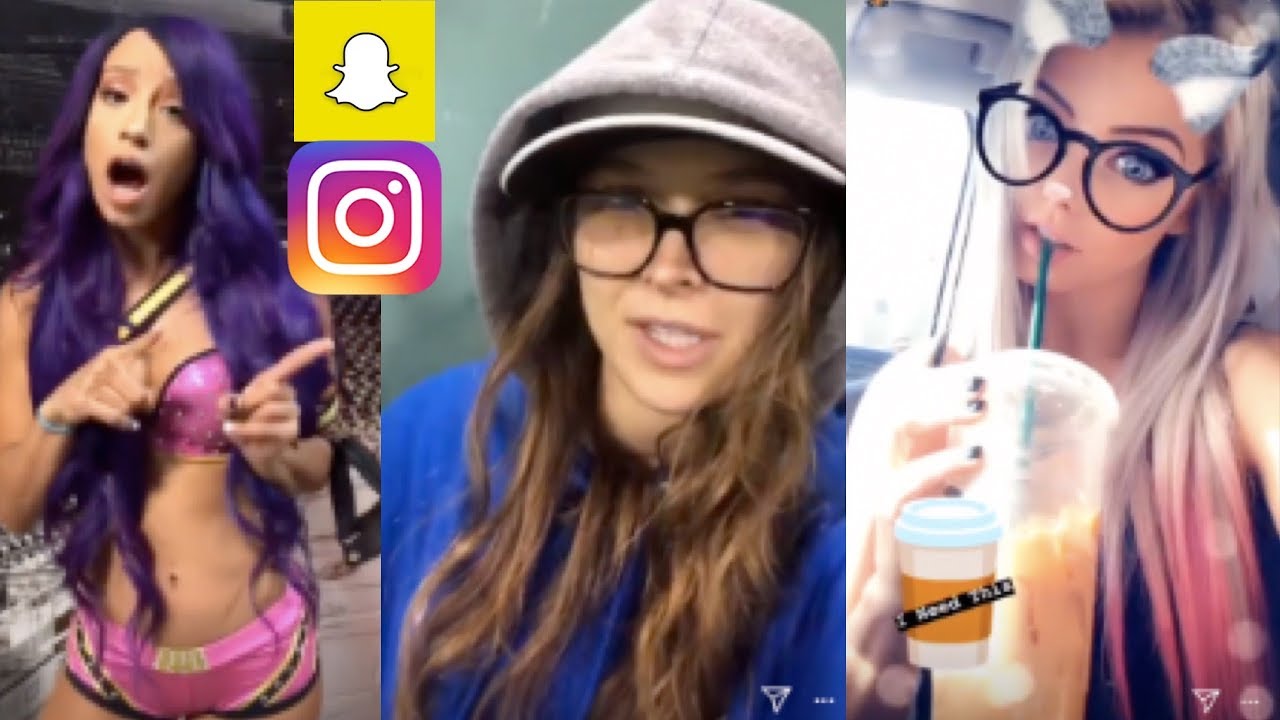 WWE Snapchat/Instagram ft. Ronda Rousey, Alexa Bliss, Sasha Banks, Bayley n MORE